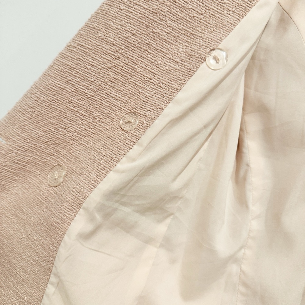 L'Agence Kenzie Double Breasted Blazer in Petal Pink Size 6 Old Money - Picture 12 of 13